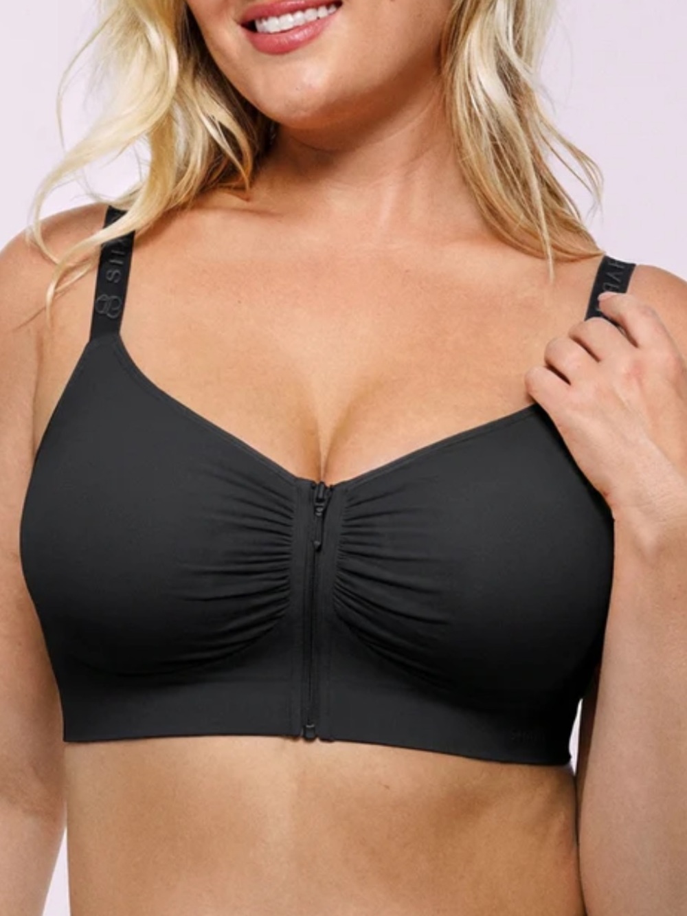 SHAPELLX Skin Flow Front-Zipper Wireless Bra